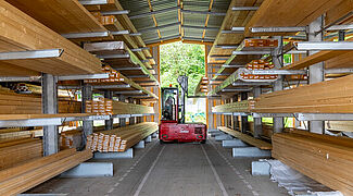 Scaffale cantilever per merci lunghe