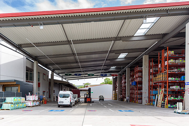 pallet racking warehouse for building material
