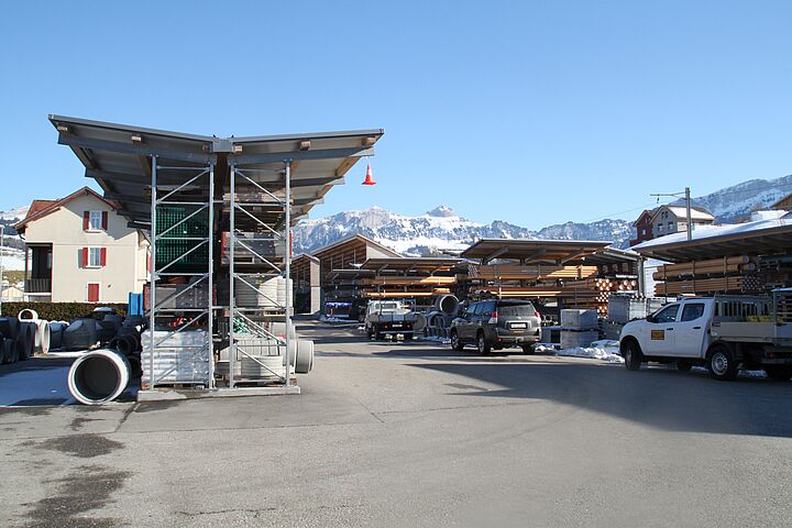 pallet racking with roof