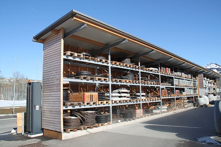 pallet racking with roof