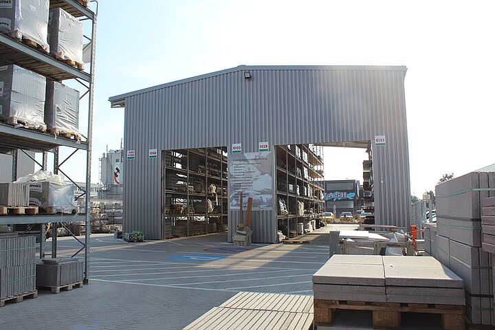 pallet rack warehouse, rack-clad building
