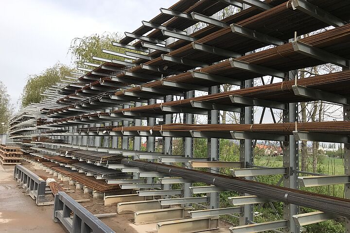 cantilever racking system, galvanized