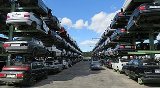 cantilever racking for vehicle storage